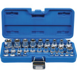 BGS Steckschlüssel-Einsatz-Satz E-Profil | Antrieb Innenvierkant 6,3 mm (1/4