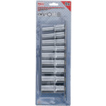BGS Steckschlüssel-Einsatz-Satz Sechskant, tief | Antrieb Innenvierkant 12,5 mm (1/2