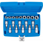 BGS Bit-Einsatz-/Steckschlüssel-Einsatz-Satz | Antrieb Innenvierkant 12,5 mm (1/2