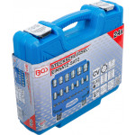BGS Steckschlüssel-Einsatz-Satz Sechskant | Antriebe Innenvierkant 6,3 mm (1/4