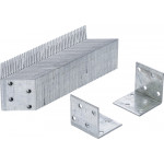BGS Winkelverbinder | 40 x 40 x 40 x 2 mm | Spar-Pack | 50 Stück