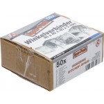 BGS Winkelverbinder | 40 x 40 x 40 x 2 mm | Spar-Pack | 50 Stück