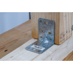 BGS Winkelverbinder | mit Sicke | 70 x 70 x 55 x 2,5 mm | Spar-Pack | 25 Stück