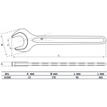 BGS Einmaulschlüssel | DIN 894 | SW 90 mm