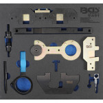 BGS Werkstattwageneinlage 2/3: Motor-Einstellwerkzeug-Satz | für BMW M40, M44, M50, M52, M54, M56