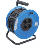 BGS Kabeltrommel | 50 m | 3 x 1,5 mm² | 4 Steckdosen | IP 20 | 3000 W