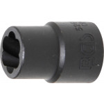 BGS Spiral-Profil-Steckschlüssel-Einsatz / Schraubenausdreher | Antrieb Innenvierkant 12,5 mm (1/2