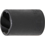 BGS Spiral-Profil-Steckschlüssel-Einsatz / Schraubenausdreher | Antrieb Innenvierkant 12,5 mm (1/2