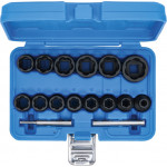 BGS Spiral-Profil-Steckschlüssel-Satz / Schraubenausdreher | Antrieb Innenvierkant 12,5 mm (1/2