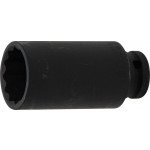 BGS Kraft-Steckschlüssel-Einsatz Zwölfkant | Antrieb Innenvierkant 12,5 mm (1/2