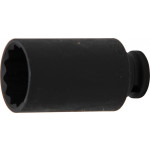 BGS Kraft-Steckschlüssel-Einsatz Zwölfkant | Antrieb Innenvierkant 12,5 mm (1/2