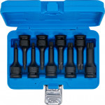 BGS Kraft-Bit-Einsatz-Satz | Antrieb Innenvierkant 12,5 mm (1/2