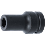 BGS Kraft-Steckschlüssel-Einsatz Sechskant, tief | Antrieb Innenvierkant 25 mm (1