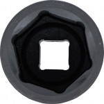 BGS Kraft-Steckschlüssel-Einsatz Sechskant, tief | Antrieb Innenvierkant 25 mm (1
