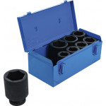 BGS Kraft-Steckschlüssel-Einsatz-Satz Sechskant, tief | Antrieb Innenvierkant 25 mm (1
