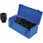 BGS Kraft-Steckschlüssel-Einsatz-Satz Sechskant, tief | Antrieb Innenvierkant 25 mm (1