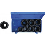 BGS Kraft-Steckschlüssel-Einsatz-Satz Sechskant, tief | Antrieb Innenvierkant 25 mm (1