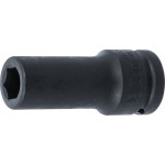 BGS Kraft-Steckschlüssel-Einsatz Sechskant, tief | Antrieb Innenvierkant 20 mm (3/4