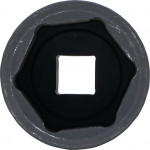 BGS Kraft-Steckschlüssel-Einsatz Sechskant, tief | Antrieb Innenvierkant 20 mm (3/4