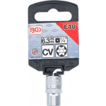 BGS Steckschlüssel-Einsatz E-Profil | Antrieb Innenvierkant 6,3 mm (1/4