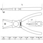 BGS Sprengringzange | gerade | für Innensprengringe | 250 mm