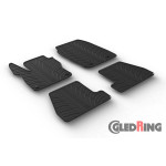 Original Gledring Passform Fußmatten Gummimatten 4 Tlg.+Fixing - FORD Focus 02.2015-06.2018