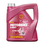 Mannol 7812 4-Takt Motorbike 10W-40 synthetisches Motorrad Motoröl 4l Kanister