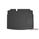 Original Gledring Premium Gummi Kofferraummatte - VOLKSWAGEN Golf V/VI HB (mit Res.Rad) 2003-2012