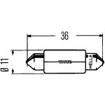 HELLA Glühlampe, Kennzeichenleuchte