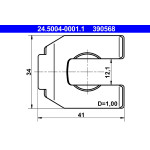 ATE Halter, Bremsschlauch