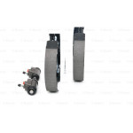 BOSCH Bremsbackensatz