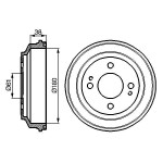 BOSCH Bremstrommel