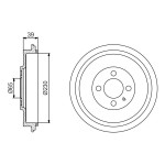 BOSCH Bremstrommel