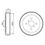 BOSCH Bremstrommel