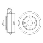 BOSCH Bremstrommel
