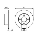 BOSCH Bremsscheibe