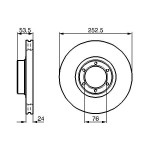 BOSCH Bremsscheibe