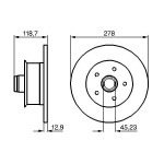 BOSCH Bremsscheibe