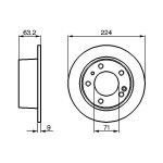 BOSCH Bremsscheibe