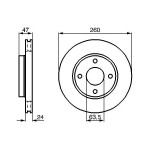 BOSCH Bremsscheibe