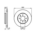 BOSCH Bremsscheibe