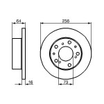 BOSCH Bremsscheibe
