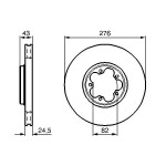 BOSCH Bremsscheibe