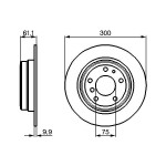 BOSCH Bremsscheibe