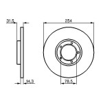 BOSCH Bremsscheibe