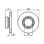 BOSCH Bremsscheibe