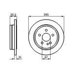 BOSCH Bremsscheibe