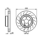 BOSCH Bremsscheibe