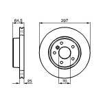 BOSCH Bremsscheibe