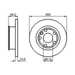 BOSCH Bremsscheibe